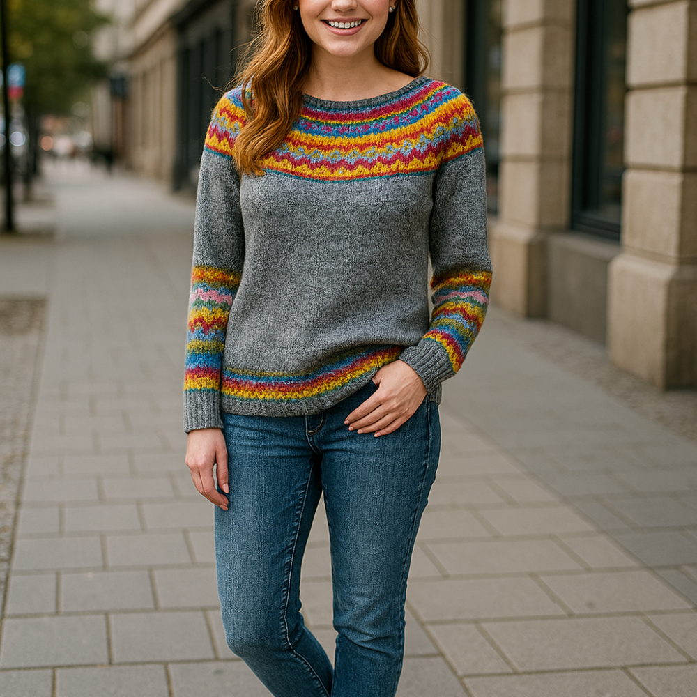 MARIE – Warmer Retro-Winterpullover für Damen