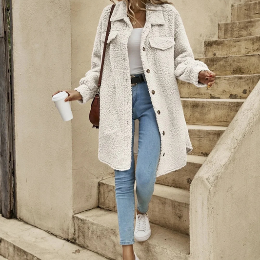 KEZIA – Warmer Teddy-Mantel für Damen