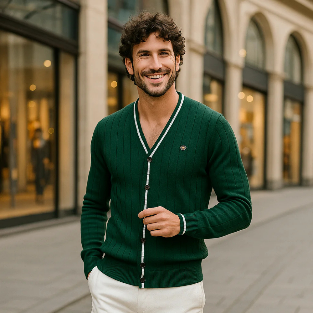 VALENTIN – Elegante Strickjacke für Herren