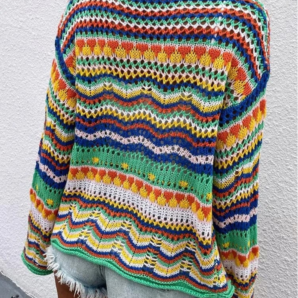 LYNDA – Elegante Damen-Strickjacke mit Knopfverschluss