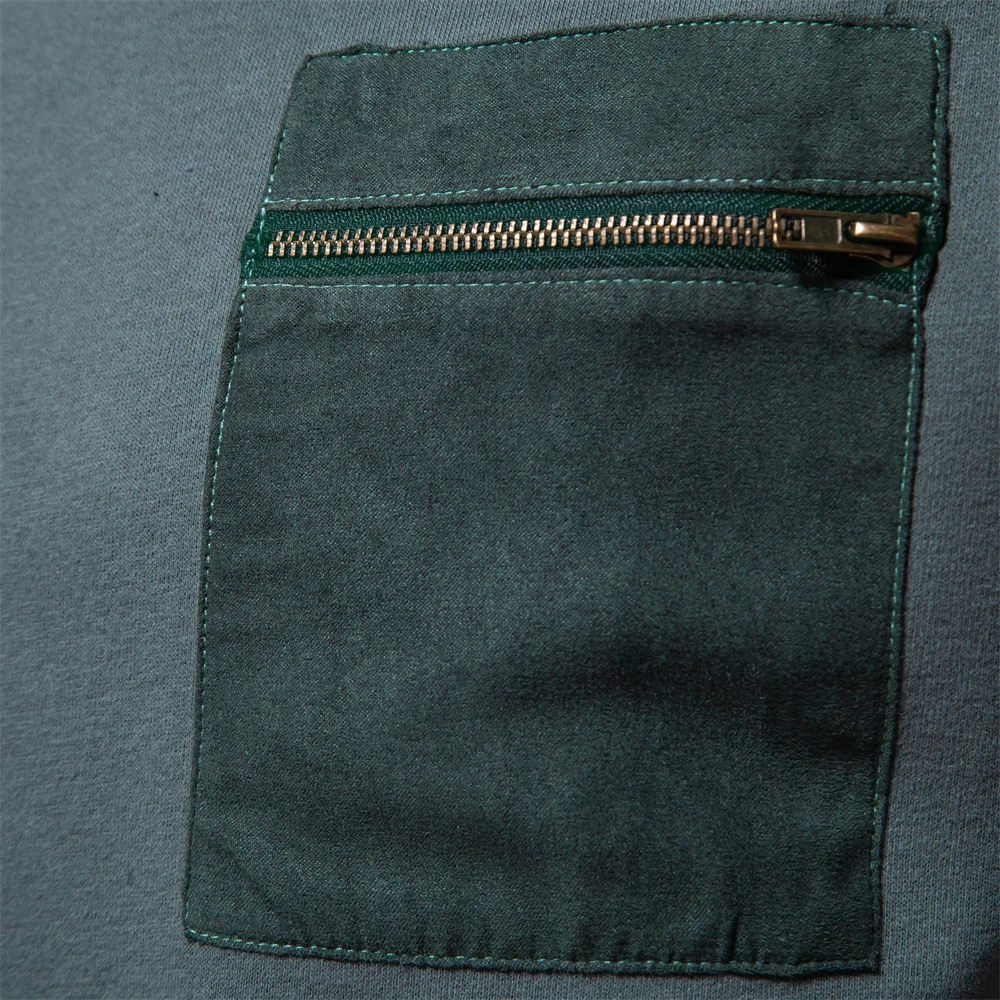 HIEL – Herrenpullover mit Reißverschluss und Rundhalsausschnitt