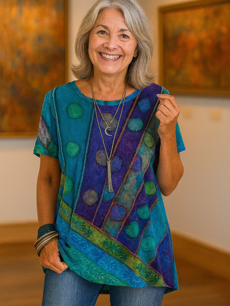 LUNA – Künstlerisches Oberteil mit Sanft Fließender Silhouette