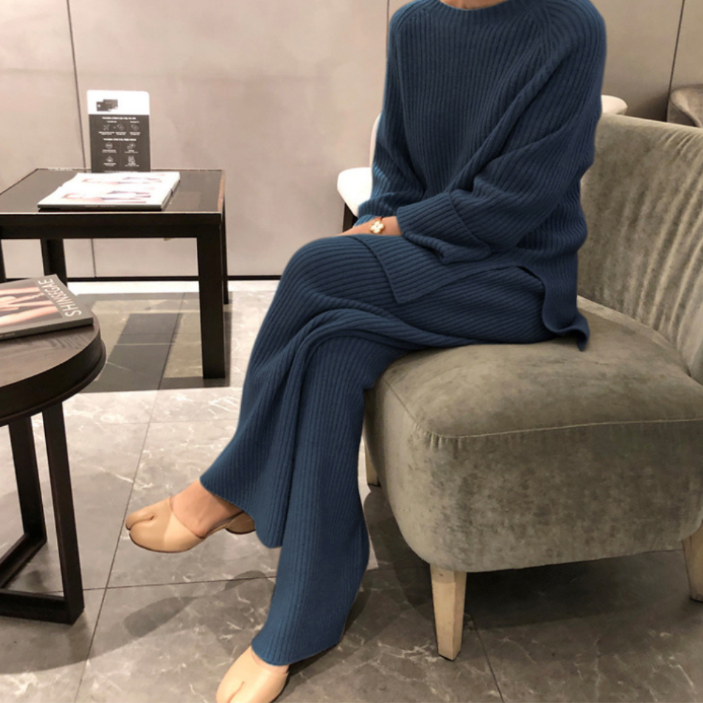 ENA | Warmes Strick-Set für Damen, ideal für Herbst und Winter