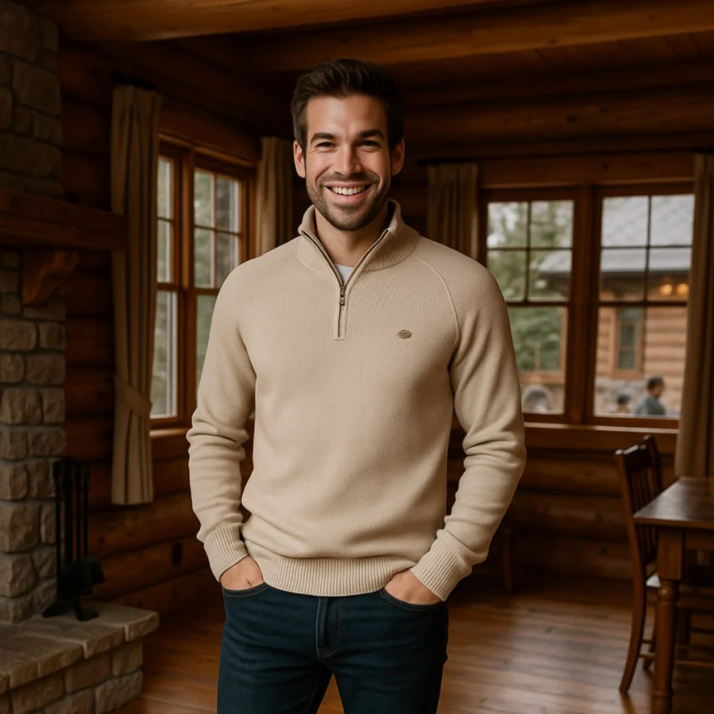 Silas - Stilvoller Pullover mit Reißverschluss