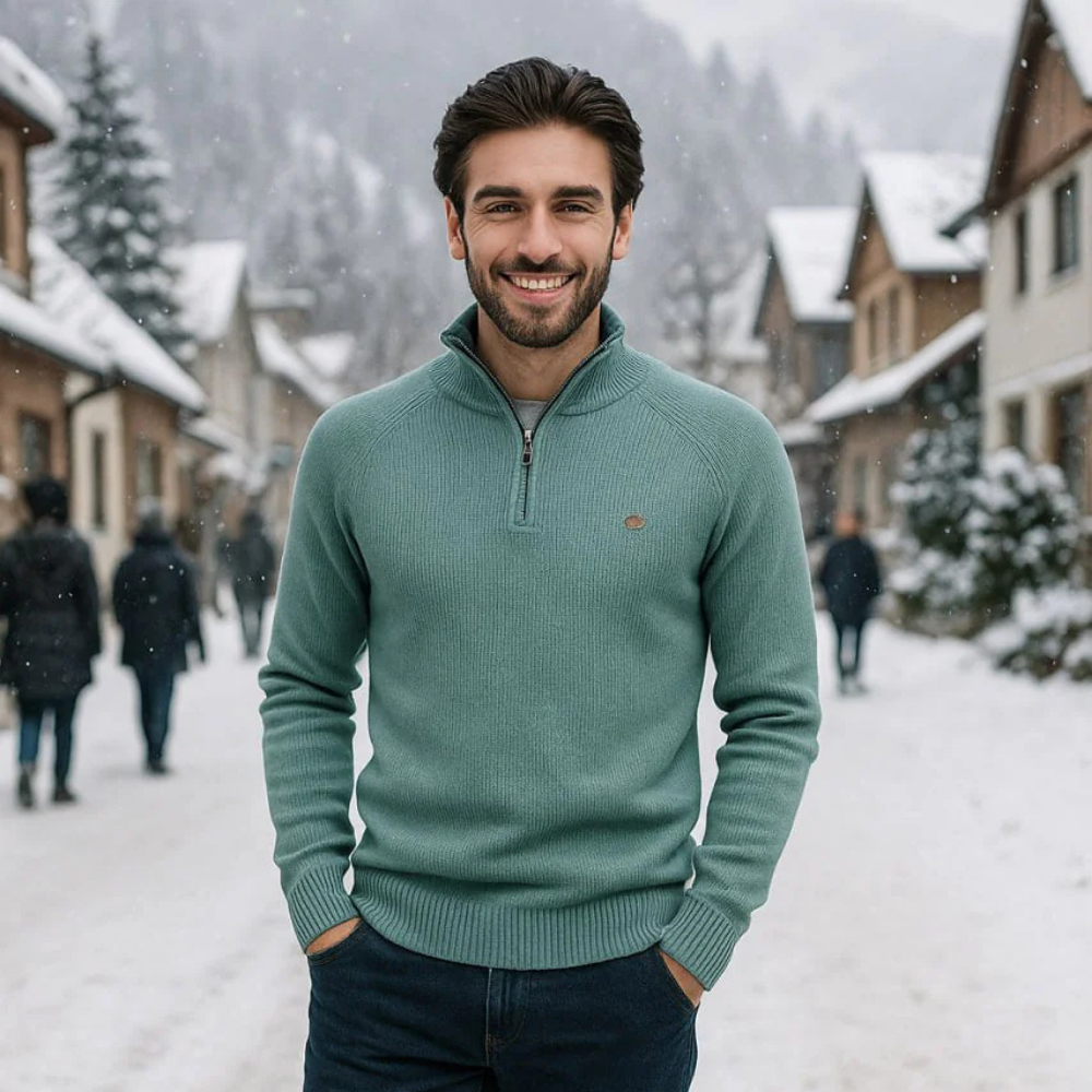 Silas - Stilvoller Pullover mit Reißverschluss