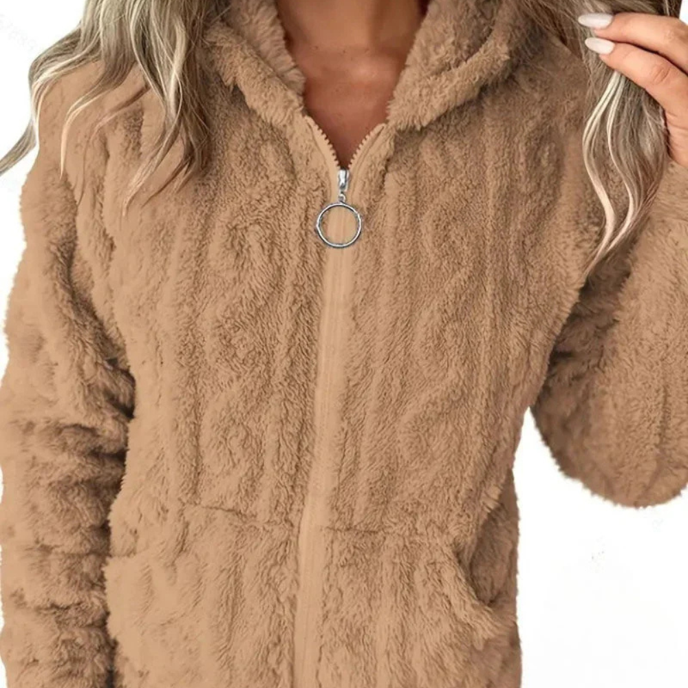 CLÉMENCE – Stylischer Zip-Hoodie mit langen Ärmeln für Damen