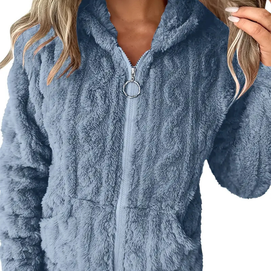 CLÉMENCE – Stylischer Zip-Hoodie mit langen Ärmeln für Damen