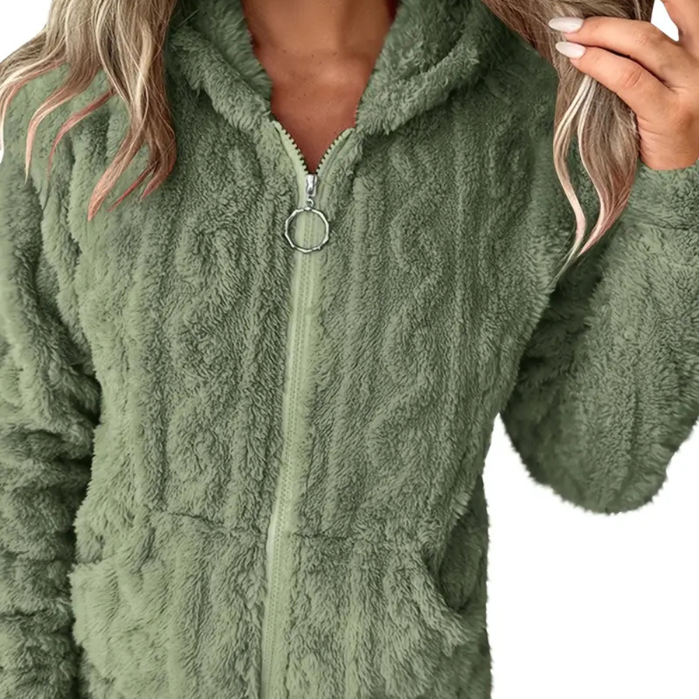 CLÉMENCE – Stylischer Zip-Hoodie mit langen Ärmeln für Damen