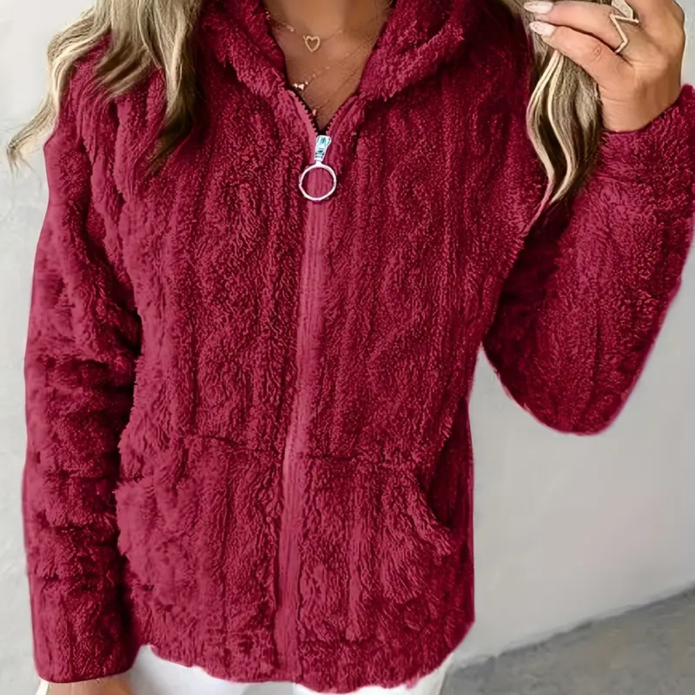 CLÉMENCE – Stylischer Zip-Hoodie mit langen Ärmeln für Damen