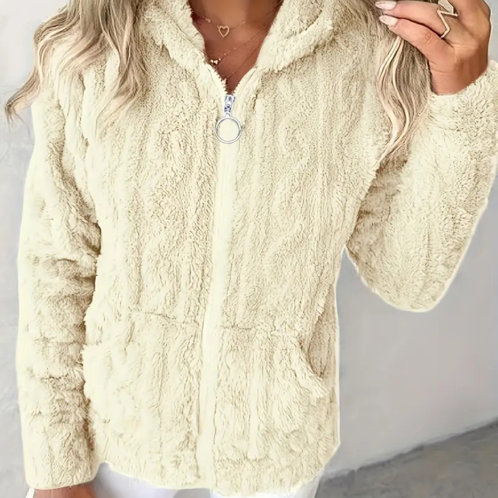 CLÉMENCE – Stylischer Zip-Hoodie mit langen Ärmeln für Damen