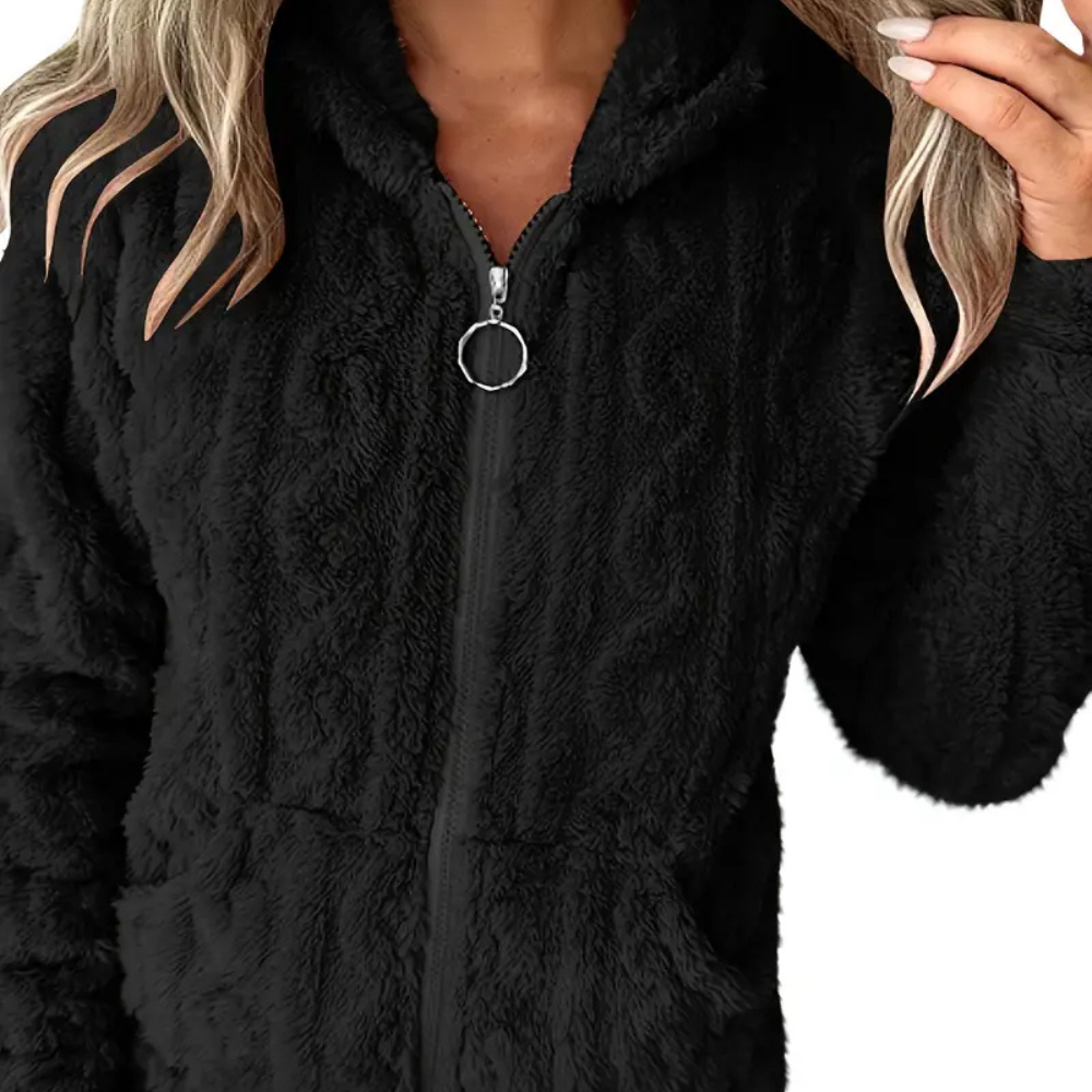 CLÉMENCE – Stylischer Zip-Hoodie mit langen Ärmeln für Damen