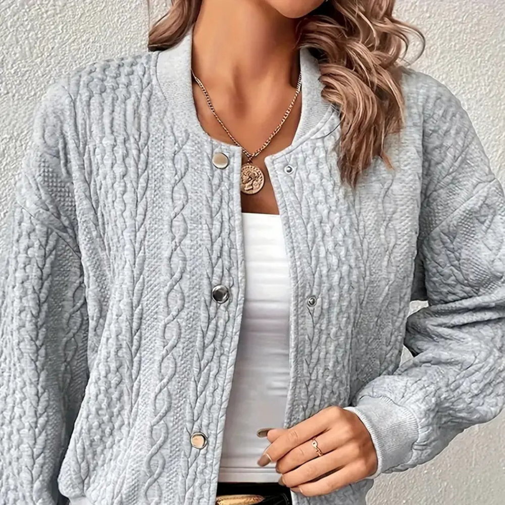 CLEMENTINE – Die Pulloverjacke für Anspruchsvollen Schick