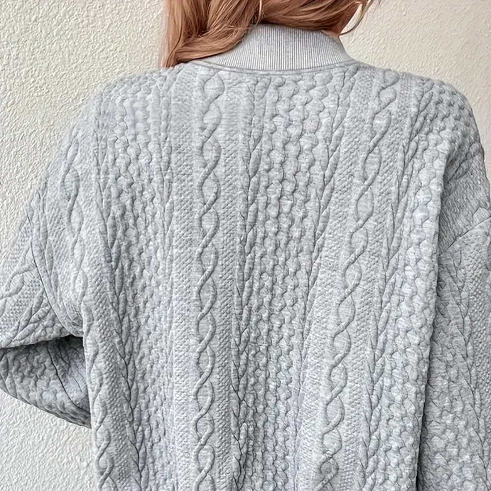 CLEMENTINE – Die Pulloverjacke für Anspruchsvollen Schick