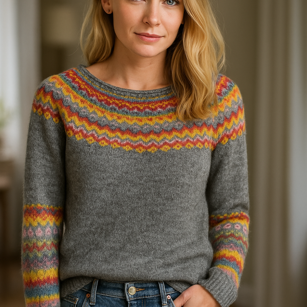 MARIE – Warmer Retro-Winterpullover für Damen