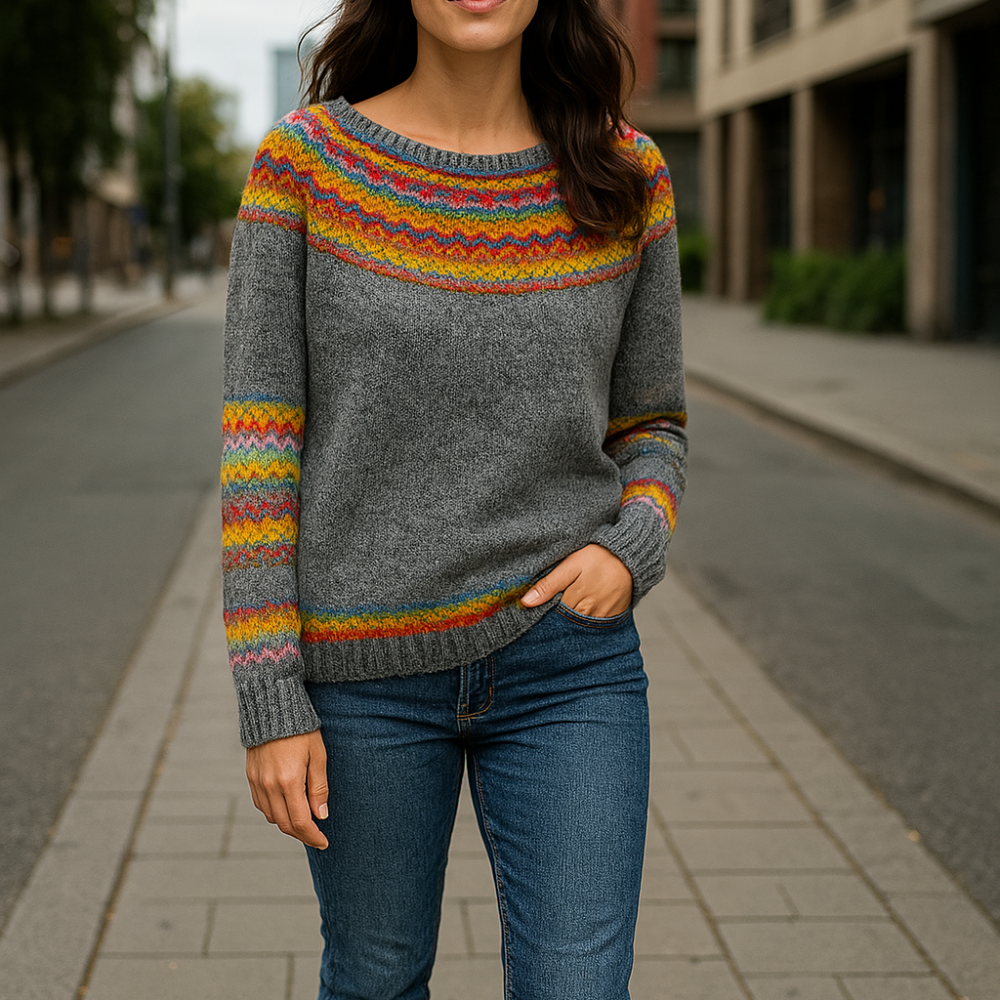 MARIE – Warmer Retro-Winterpullover für Damen