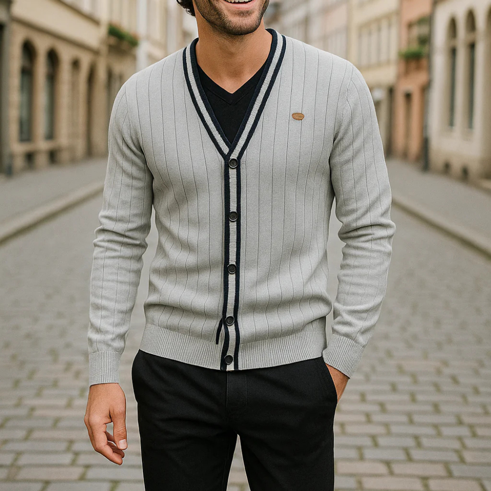VALENTIN – Elegante Strickjacke für Herren