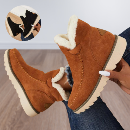 WINONA – Kuschelige Damenstiefel aus Plüsch-Schafsfell für warme Wintertage