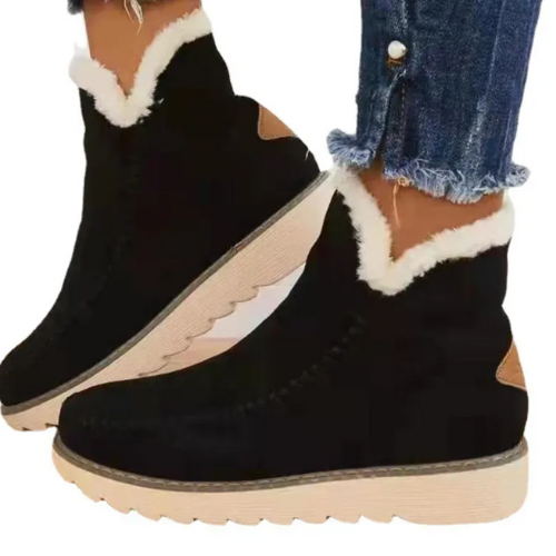 WINONA – Kuschelige Damenstiefel aus Plüsch-Schafsfell für warme Wintertage