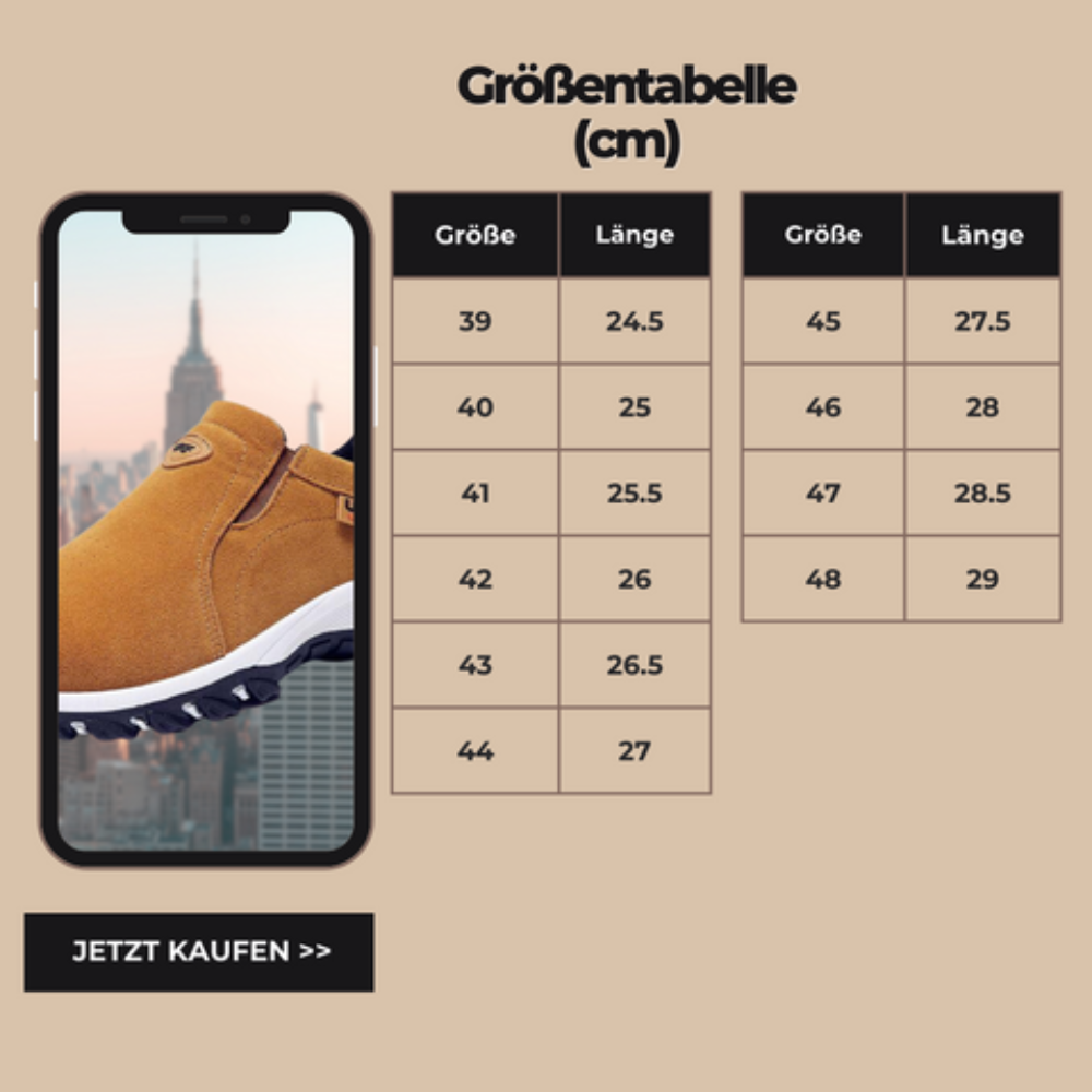 JULIO – Orthopädische Herren-Walking-Schuhe für maximalen Komfor