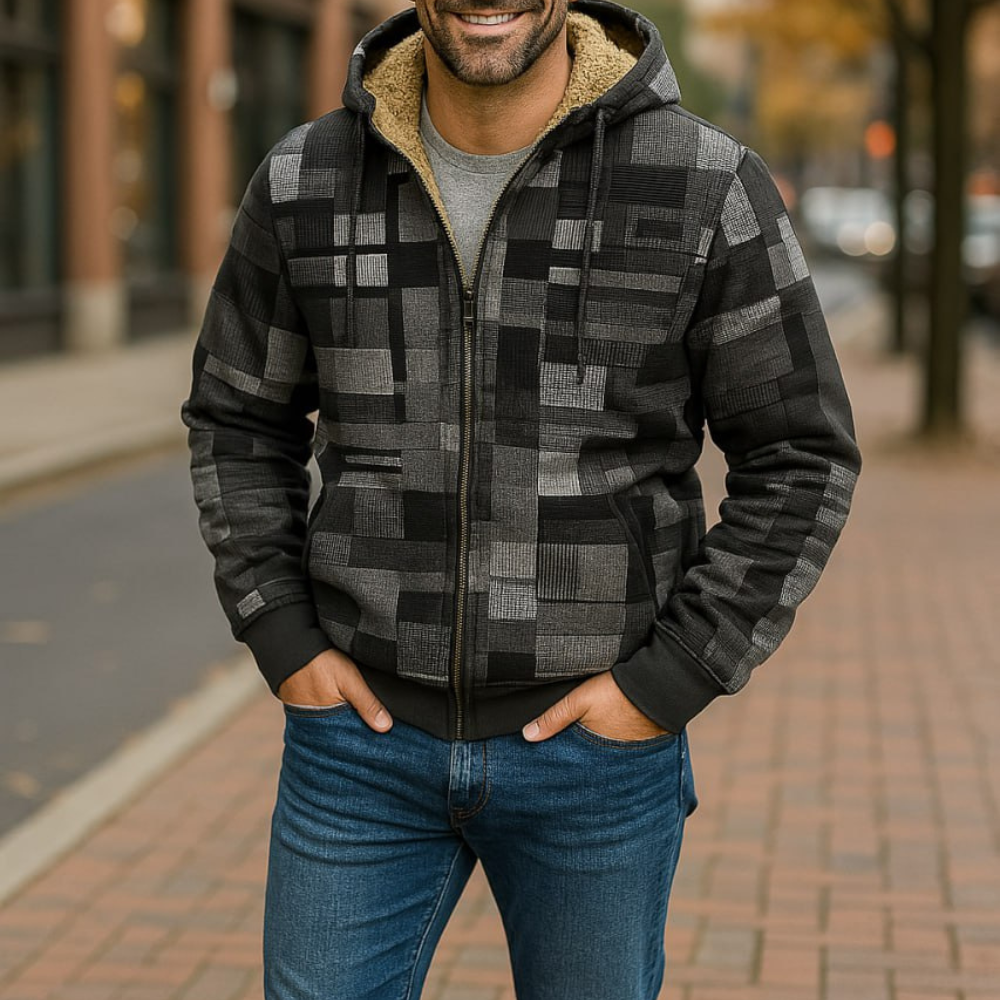 JUDRISS – Farbige Fleecejacke mit Kapuze für warme und stilvolle Tage