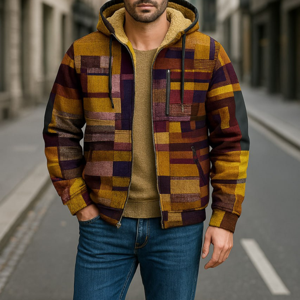 JUDRISS – Farbige Fleecejacke mit Kapuze für warme und stilvolle Tage