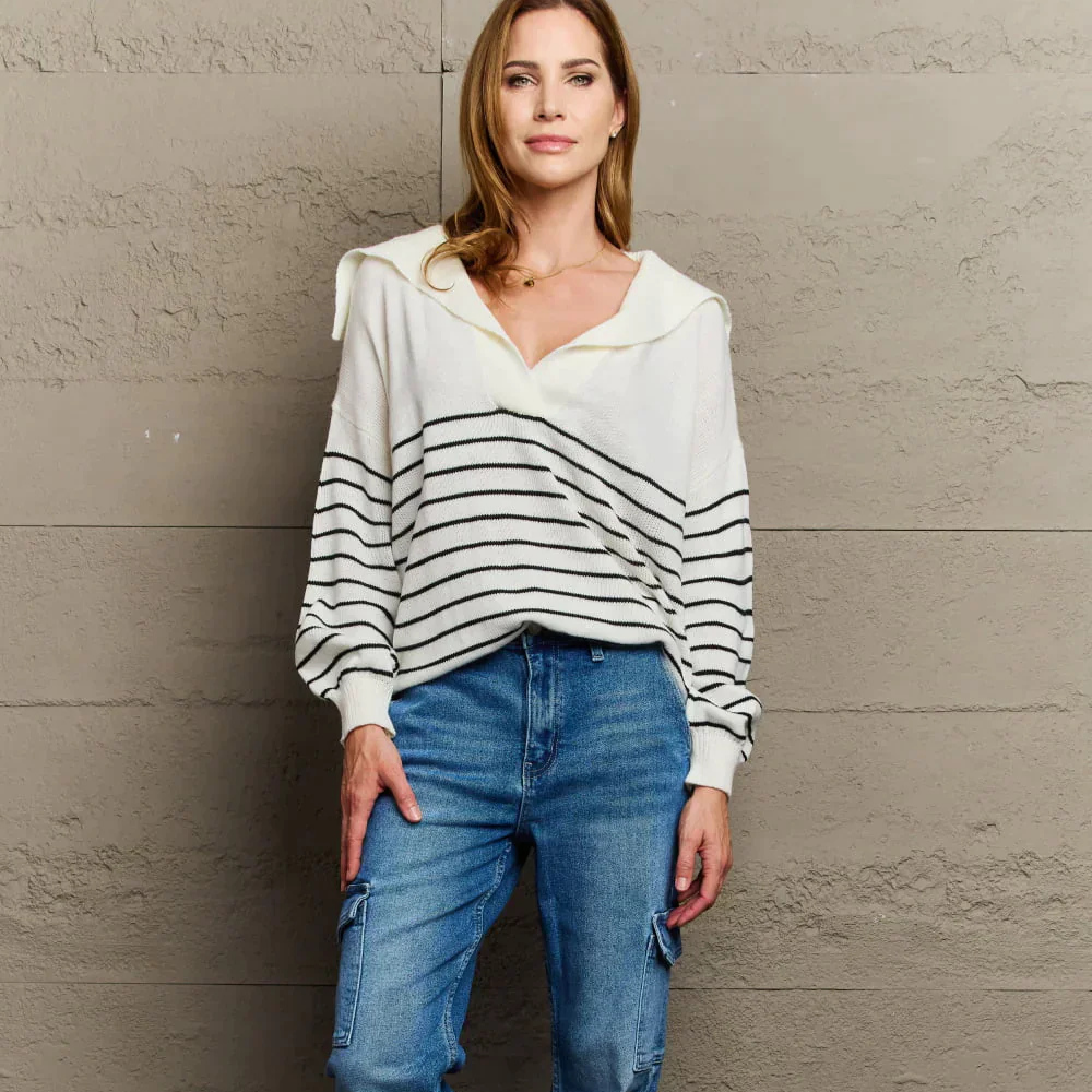 Phidielle – Pullover  Lässig Schick mit Streifen