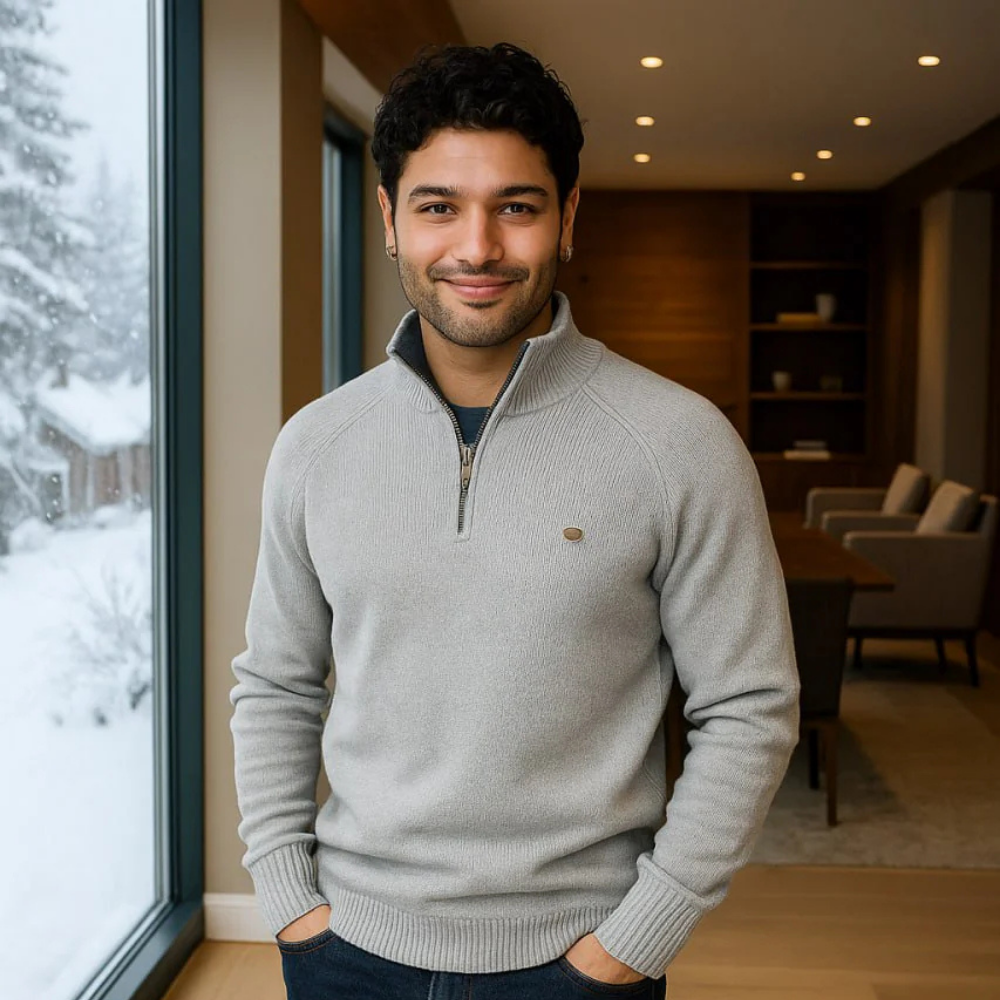 Silas - Stilvoller Pullover mit Reißverschluss