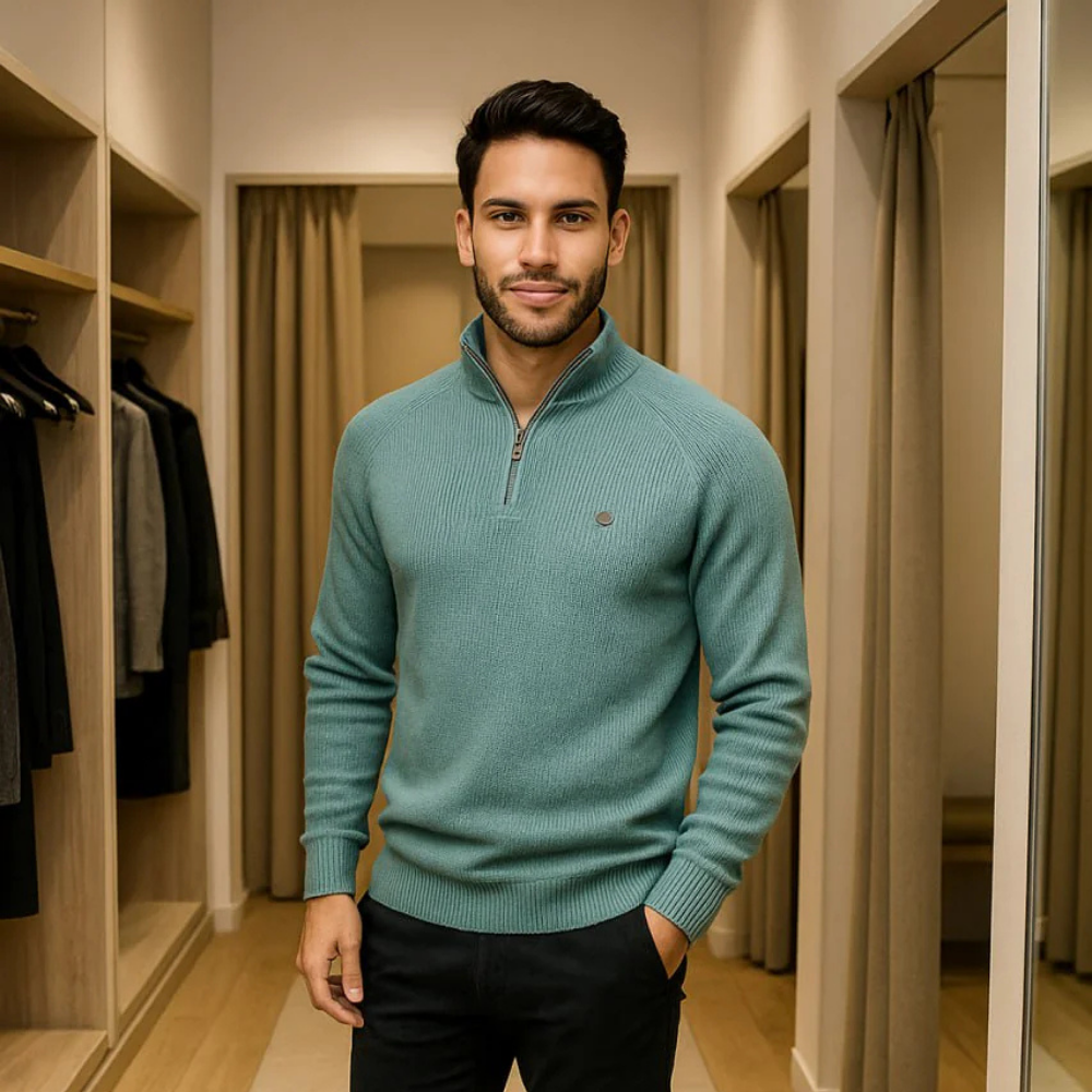 Silas - Stilvoller Pullover mit Reißverschluss
