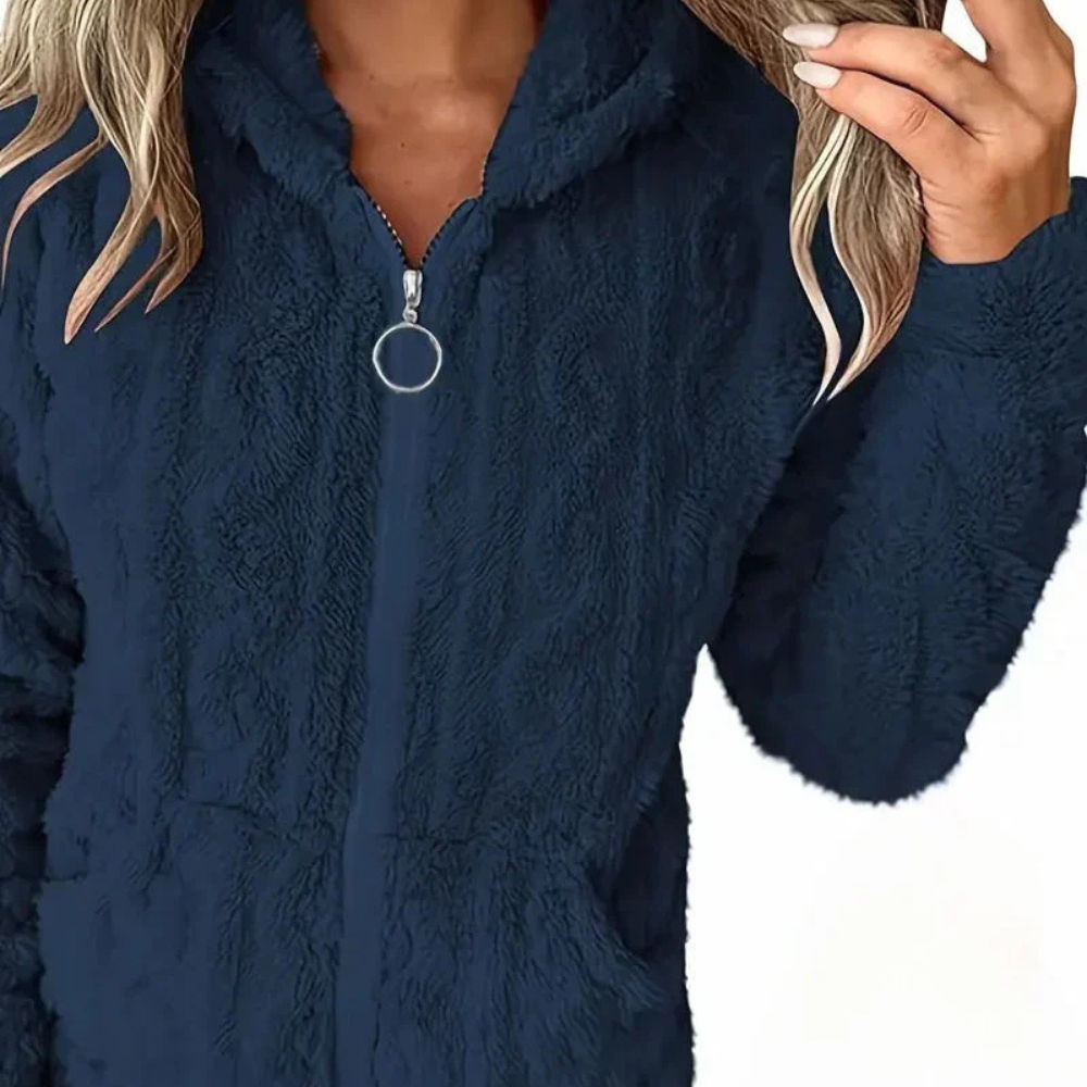 CLÉMENCE – Stylischer Zip-Hoodie mit langen Ärmeln für Damen