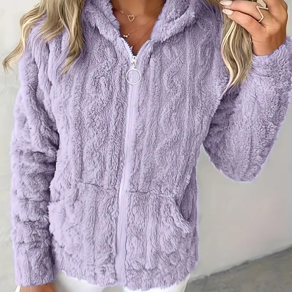 CLÉMENCE – Stylischer Zip-Hoodie mit langen Ärmeln für Damen