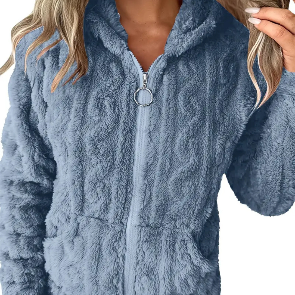 CLÉMENCE – Stylischer Zip-Hoodie mit langen Ärmeln für Damen