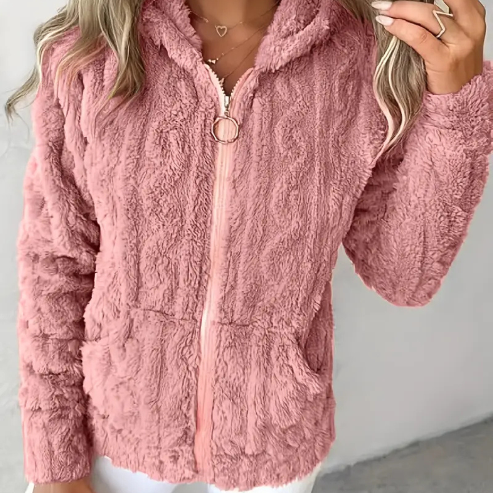 CLÉMENCE – Stylischer Zip-Hoodie mit langen Ärmeln für Damen